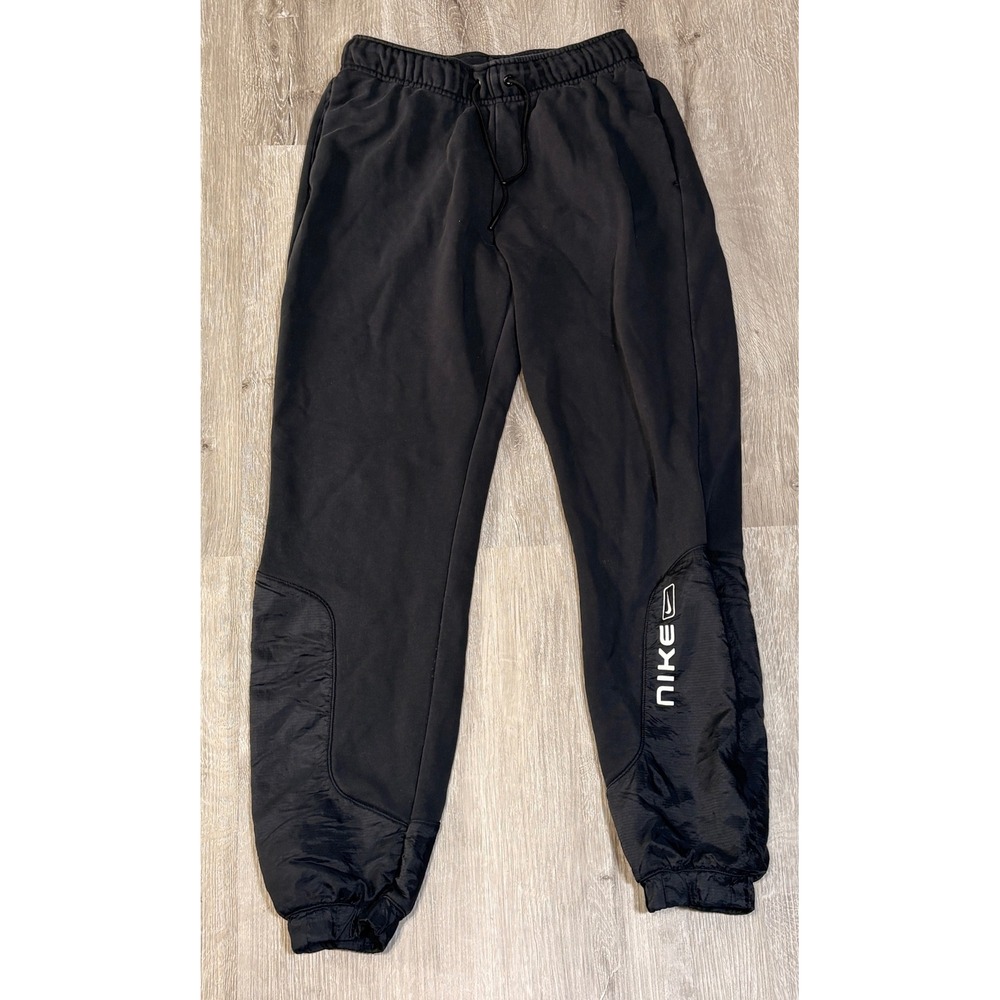 Nike Sportswear Swoosh Joggers Black Mixed Material Sweatpants CZ8850-010 Mens S